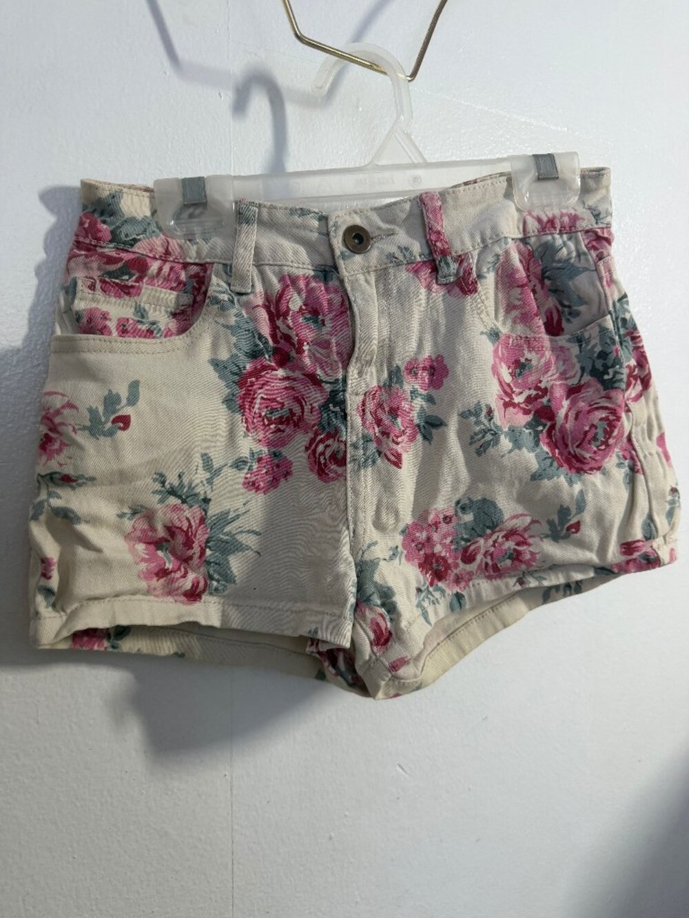 Vintage 2010 Forever 21 Floral High Waisted Shorts Size 24 Indie Tweet